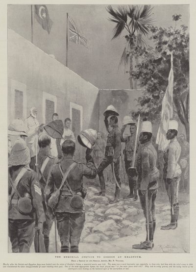 The Memorial Service to Gordon at Khartoum by Richard Caton Woodville junior